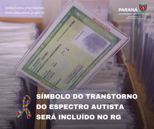 Lançamento do símbolo do Transtorno do Espectro Autista em carteira de  identidade on Vimeo